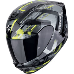 Scorpion EXO-391 Clutter Casque, noir-gris-jaune, taille S pour Hommes
