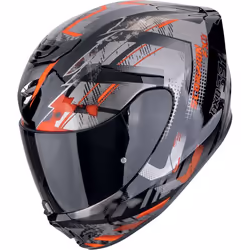 Scorpion EXO-391 Clutter Casque, noir-gris-rouge, taille L pour Hommes