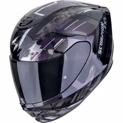 Scorpion EXO-391 Clutter Casque, noir-pourpre-argent, taille L pour Hommes