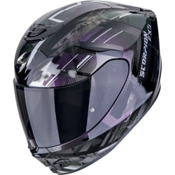 Scorpion EXO-391 Clutter Casque, noir-pourpre-argent, taille L pour Hommes