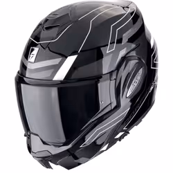 Scorpion EXO Tech Evo Conquer Casque, noir-blanc, taille S pour Hommes