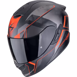 Scorpion EXO-1400 Evo II Air Intensio Casque, noir-rouge, taille M pour Hommes
