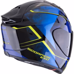 Scorpion EXO-1400 Evo II Air Intensio Casque, noir-bleu-jaune, taille XS pour Hommes