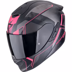 Scorpion EXO-1400 Evo II Air Intensio Casque, noir-rose, taille M pour Hommes