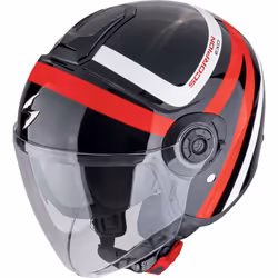 Scorpion EXO-City II Riva Casque jet, noir-rouge, taille 2XL pour Hommes - Vue supplémentaire 2
