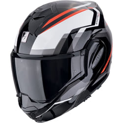 Scorpion EXO Tech Evo Furio Casque, noir-gris-rouge, taille L pour Hommes