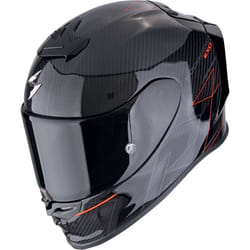 Scorpion EXO R1 Evo Carbon Air Cynergy Casque, noir-rouge, taille XS pour Hommes