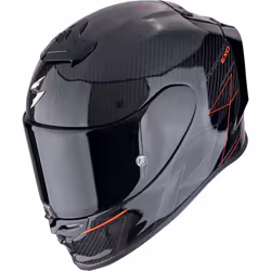Scorpion EXO R1 Evo Carbon Air Cynergy Casque, noir-rouge, taille XS pour Hommes