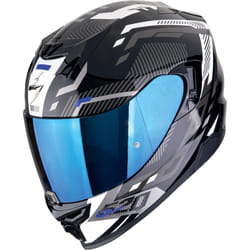 Scorpion EXO-520 Evo Air Ranka Casque, noir-blanc-bleu, taille M pour Hommes