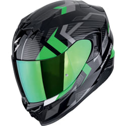 Scorpion EXO-520 Evo Air Sensus Casque, noir-vert, taille 2XL pour Hommes