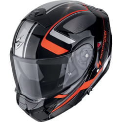 Scorpion EXO-930 Evo Ardens Casque, noir-rouge-argent, taille S pour Hommes