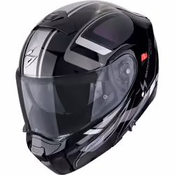Scorpion EXO-930 Evo Ardens Casque, noir-pourpre-argent, taille L pour Hommes