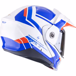 Scorpion ADX-2 Lewis Casque, blanc-rouge-bleu, taille L pour Hommes