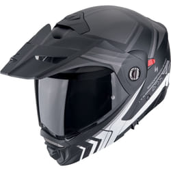 Scorpion ADX-2 Lewis Casque, noir-argent, taille S pour Hommes