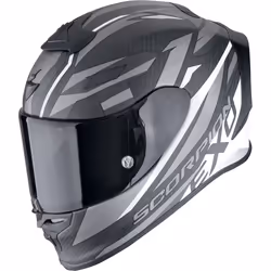 Scorpion EXO R1 Evo Carbon Air Runner Casque, noir-blanc, taille XS pour Hommes