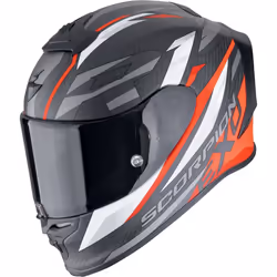 Scorpion EXO R1 Evo Carbon Air Runner Casque, noir-blanc-rouge, taille XS pour Hommes