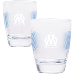 Coffret Olympique de Marseille de 2 verres à eau
