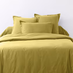 Housse de couette 140x200 cm + 1 taie d'oreiller 63x63 cm Coton 57 fils Gold