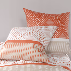Housse de couette 240x260 cm + 2 taies d'oreiller 63x63 cm Coton 57 fils Kayle