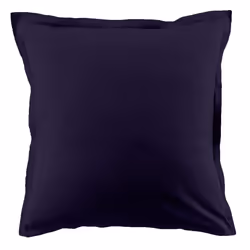 Lot de 2 taies d'oreiller 63x63 cm Coton 57 fils Bleu Impérial