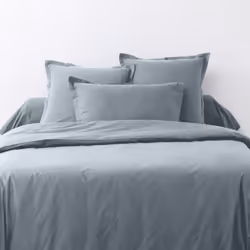 Lot de 2 taies d'oreiller 50x70 cm Coton 57 fils Silver