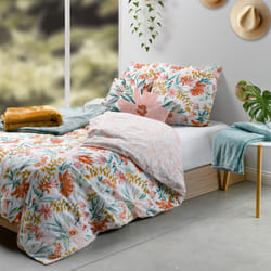 Housse de couette 240x260 cm + taies coton 57 fils, Marna