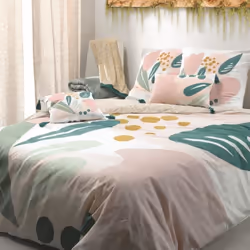 Housse de couette 220x240 cm + taies coton 47 fils, Alma