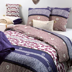Housse de couette 220x240 cm + taies coton 47 fils, Jaita