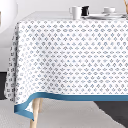 Nappe rectangulaire anti tache 140x200 cm Coton Clema