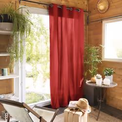 Rideau 140x260 cm Coton Cerise