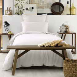 Housse de couette 140x200 Flanelle de Coton Neige