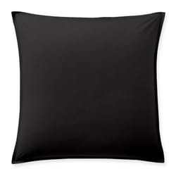 Taie d'oreiller 65x65 cm Percale de Coton Noir