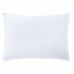 Taie d'oreiller 50x70 cm Percale de Coton Blanc Nuage