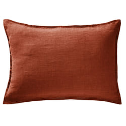 Taie d'oreiller 50x70 cm Lin Français Paprika