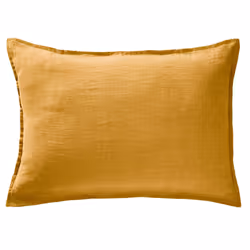 Taie d'oreiller 50x70 cm Lin Français Miel
