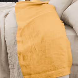 Drap plat 240x300 cm Lin Français Miel