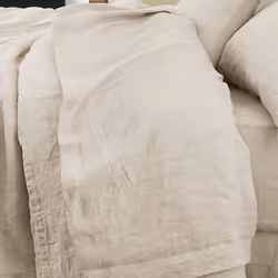 Drap plat 240x300 cm Lin Français Sable