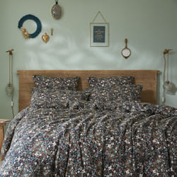 Housse de couette 220x240 cm Gaze de Coton Nora minuit