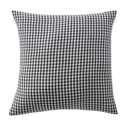 Taie d'oreiller 60x60 cm Gaze de Coton Quadri truffe