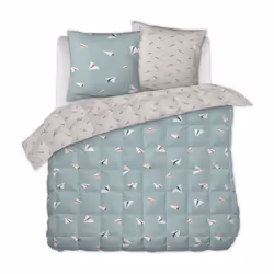 Couette imprimée 200x200 cm Coton Petits Papiers - 200 x 200 cm
