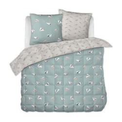 Couette imprimée 200x200 cm Coton Petits Papiers - 200 x 200 cm