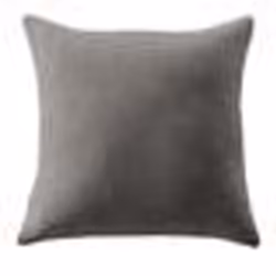 Coussin 60x60 cm Coton Ardoise - 60 x 60 cm