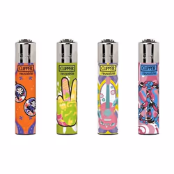 Lot de 4 Mini Clipper Peace & Music – Rechargeables