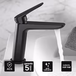 Informations sur le produit Apportez une touche d'élégance à votre salle de bains avec le Robinet Mitigeur de Lavabo anti-cal ...