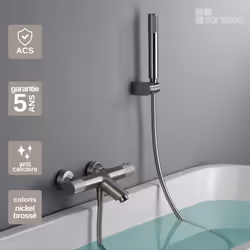 Informations sur le produit Découvrez le Mitigeur de Baignoire et Douche anti-calcaire IMEX, une fusion parfaite entre élégan ...