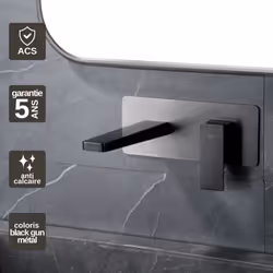 Informations sur le produit Apportez une touche d'élégance à votre salle de bains avec le Robinet Mitigeur de Lavabo encastré ...