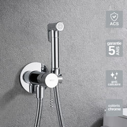 Imex Products - Kit Hygiène Douchette de wc / Bidet Encastré Chrome imex genova RDG053