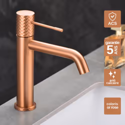 Informations sur le produit Apportez une touche d'élégance à votre salle de bains avec le Robinet Mitigeur de Lavabo anti-cal ...