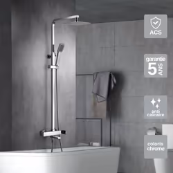Informations sur le produit Transformez votre routine de douche avec la Colonne de Douche anti-calcaire IMEX. Profitez d'une  ...