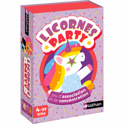 Nathan Licornes Party, Jeu de cartes, Famille, 4 an(s), 10 min